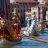 Alcune barche durante la Regata Storica di Venezia